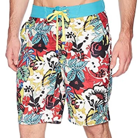 Robert Graham Barbarito Woven Swim Boardshorts ( 32 ) - Picture 1 of 4